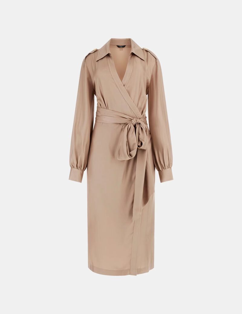 Marciano wrap midi dress