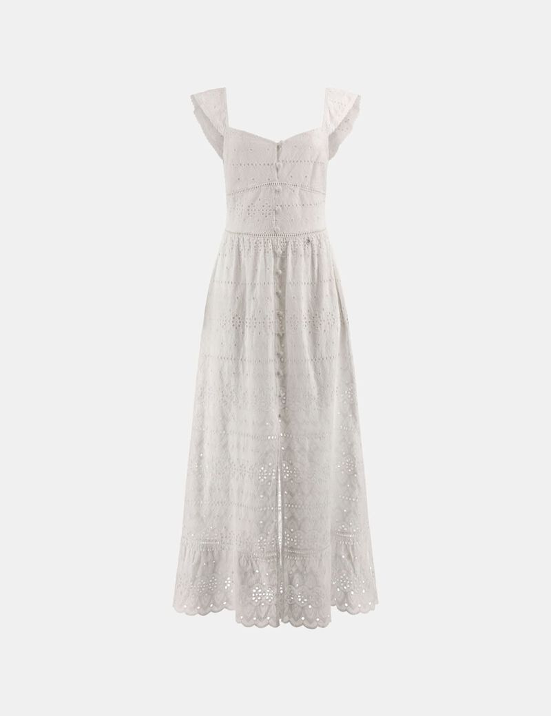 Long broderie anglaise dress