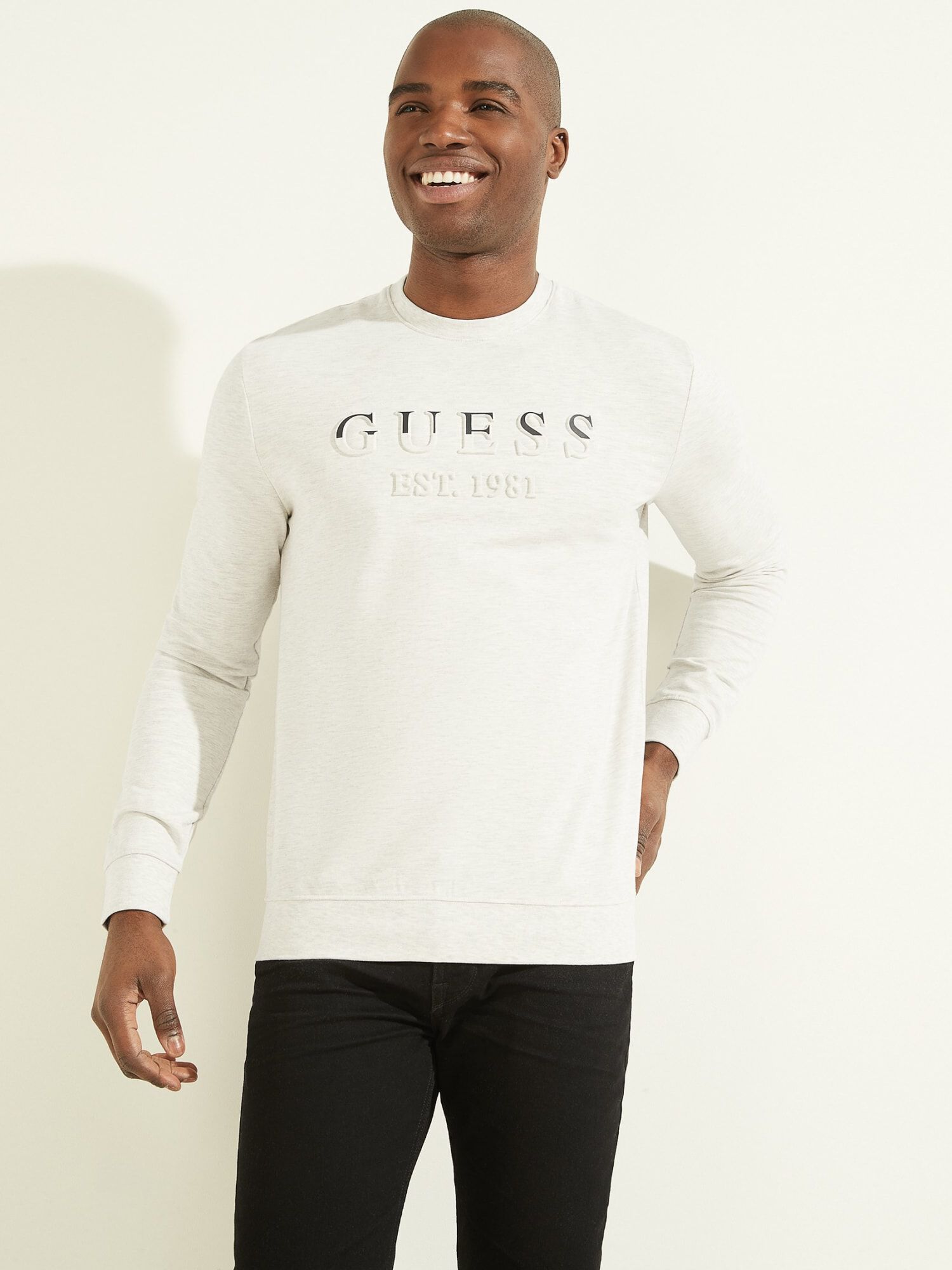 Guess men's long shop sleeve t shirts