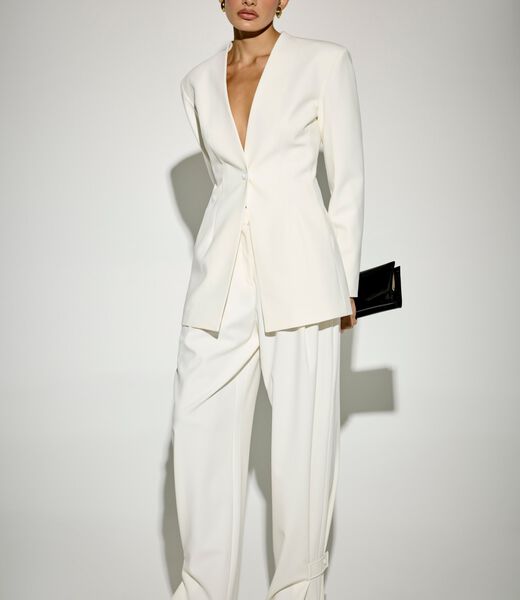 جيس leonie button structured blazer
