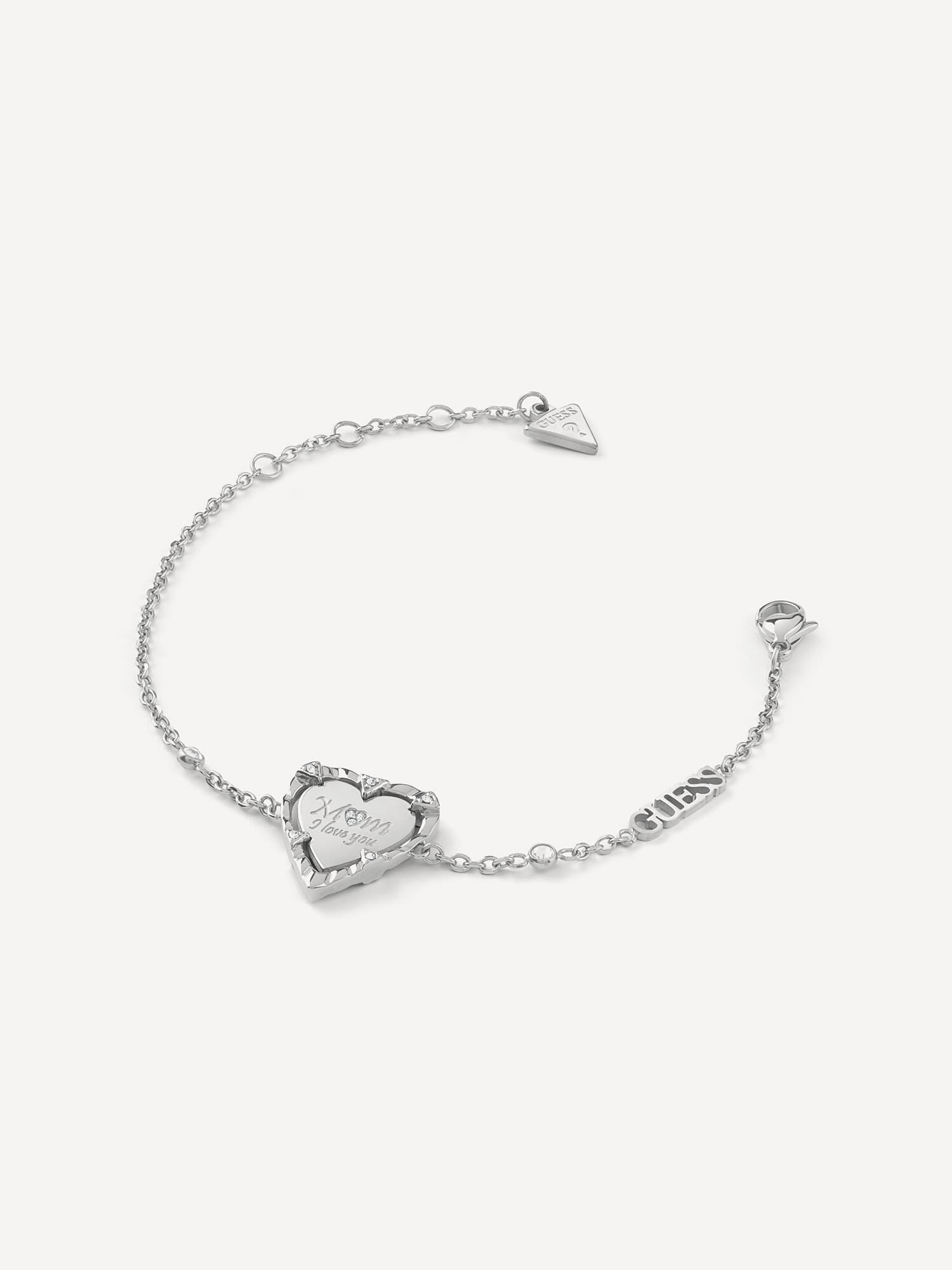Guess heart necklace and bracelet hot sale