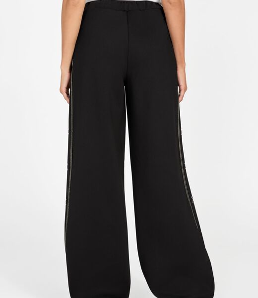 Wide-leg palazzo sweatpants