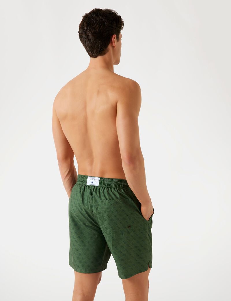 Twill swim trunks