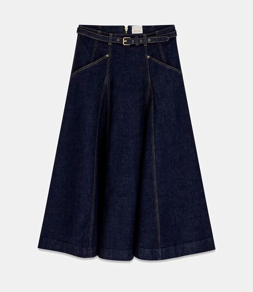 جيس rayne denim midi skirt
