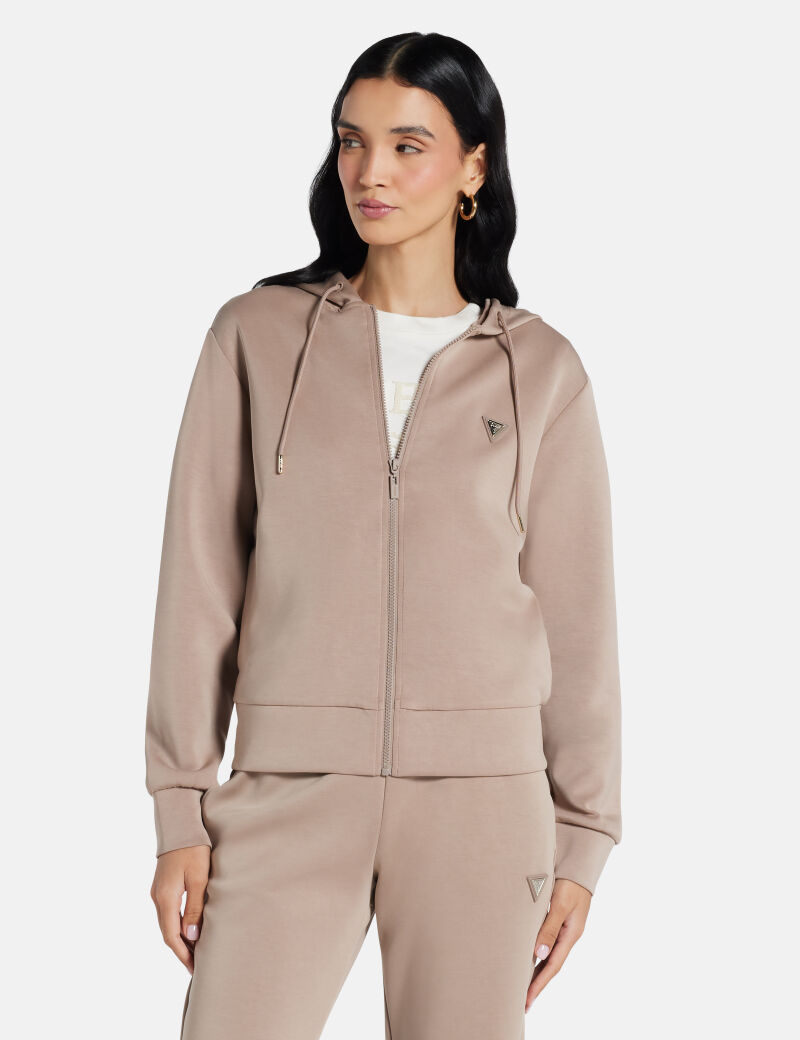 Hooded scuba sweatshirt