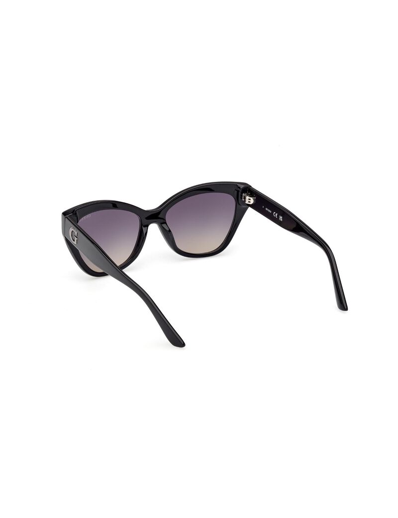 Square black gradient smoke sunglasses