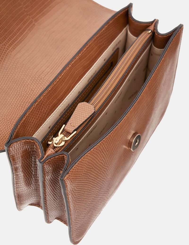 حقيبة سالينج كروس بودي بطبعة جلد التمساح