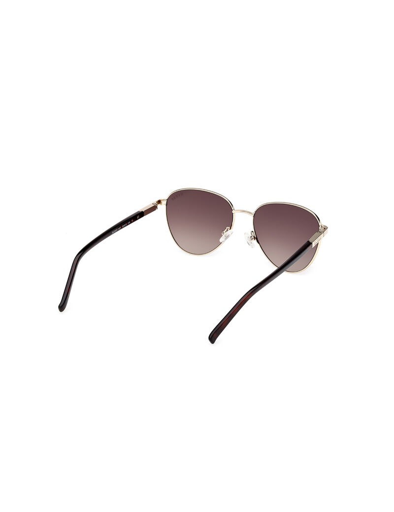 Oval metal sunglasses