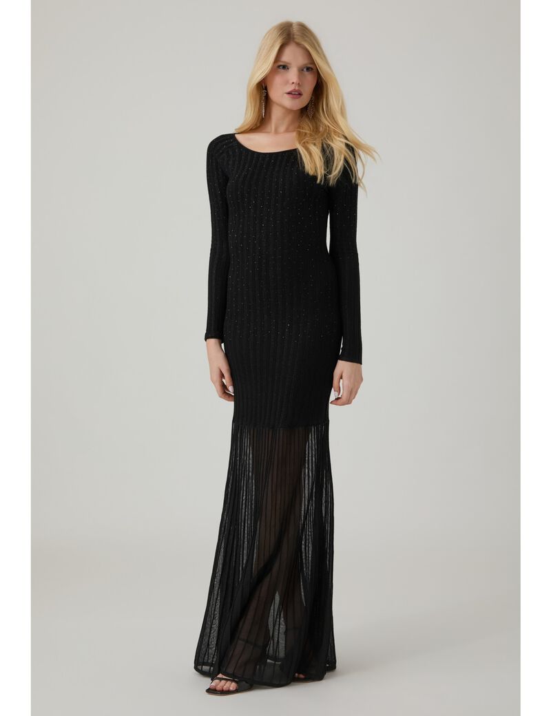 جيس perilla sheer rib dress