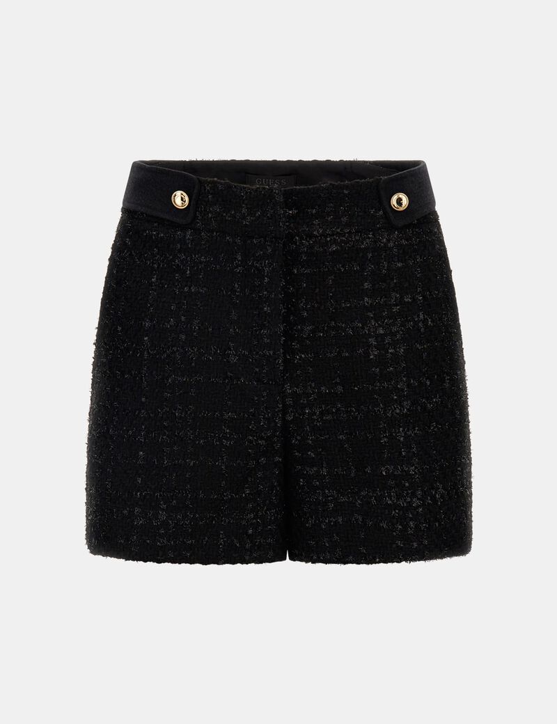 High Rise Tweed Shorts
