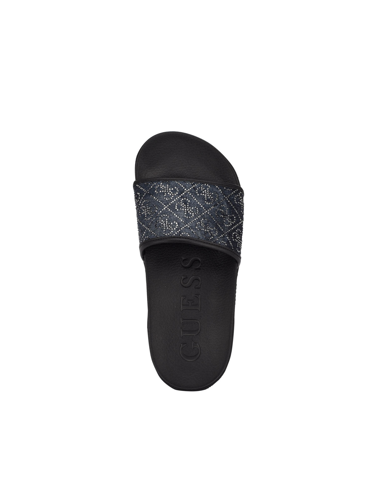 Guess black flat sandals best sale