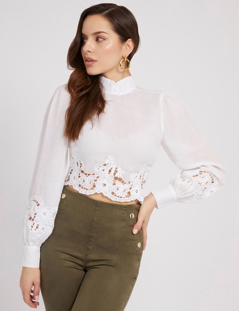 Embroidered Details Blouse