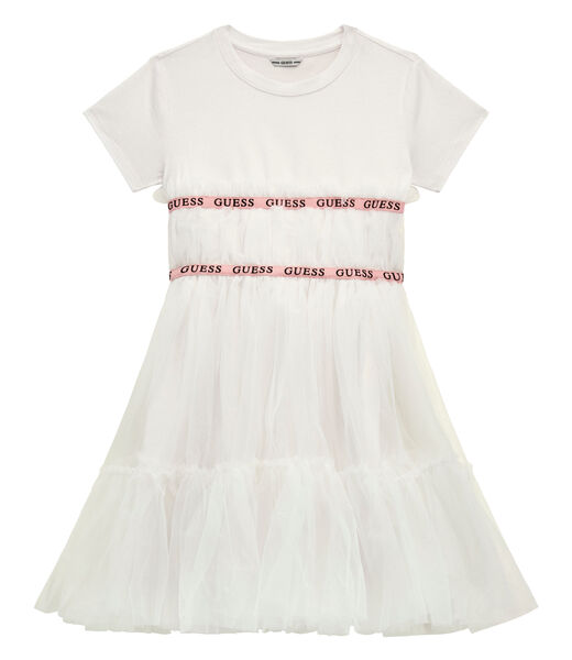 Guess Childrens Girls Dress Offwhite 6 main image 0
