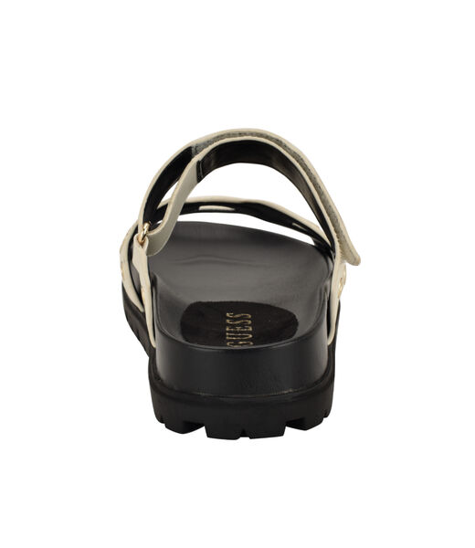 Fashie Slip On Double Strapped Footbed Sandal