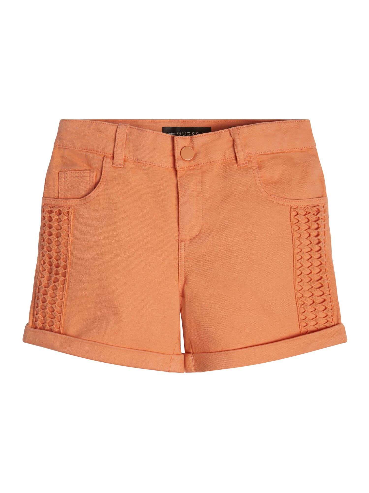 Orange best sale womens shorts