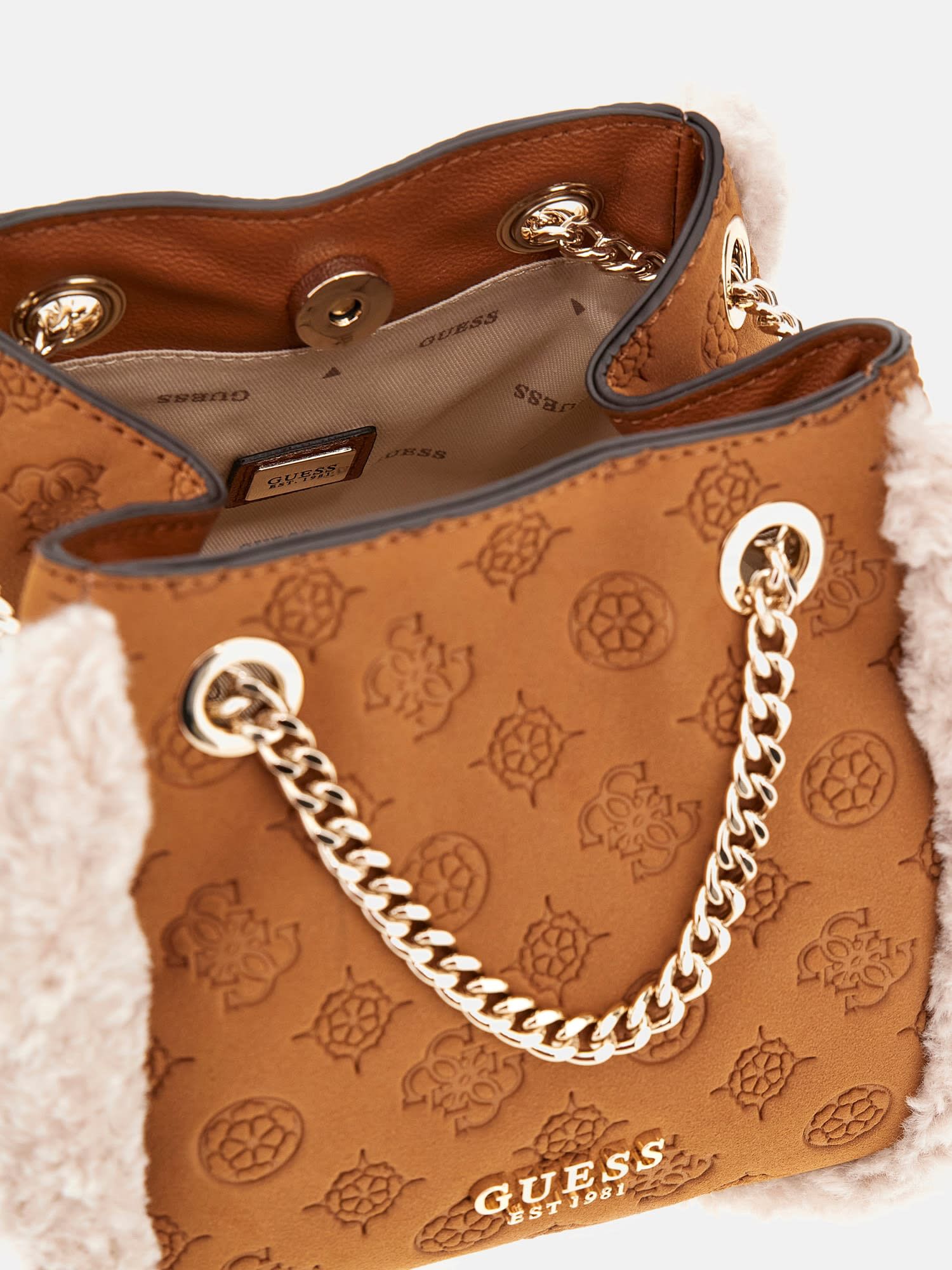 Davika faux fur mini handbag