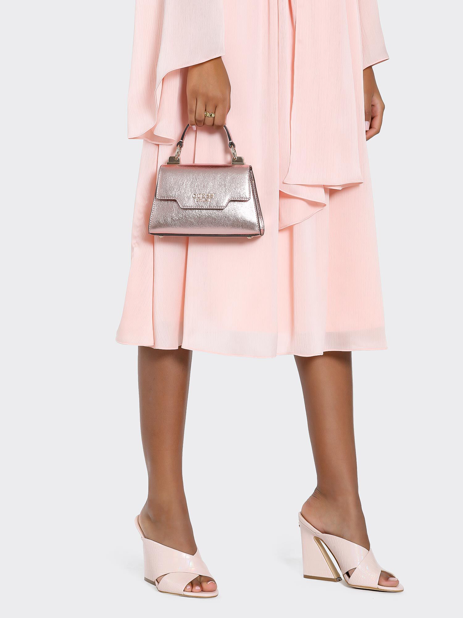 Pink outlet guess handbag