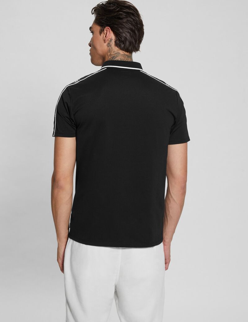 Logo bands polo shirt