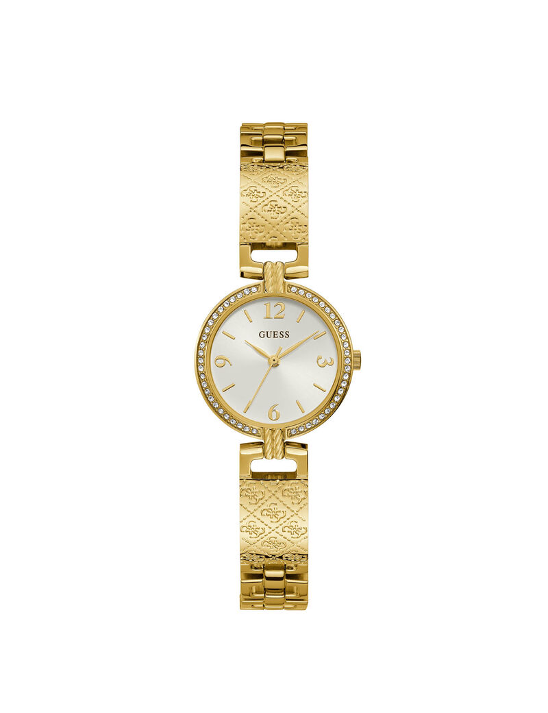Gold And Crystal Ladies Watch