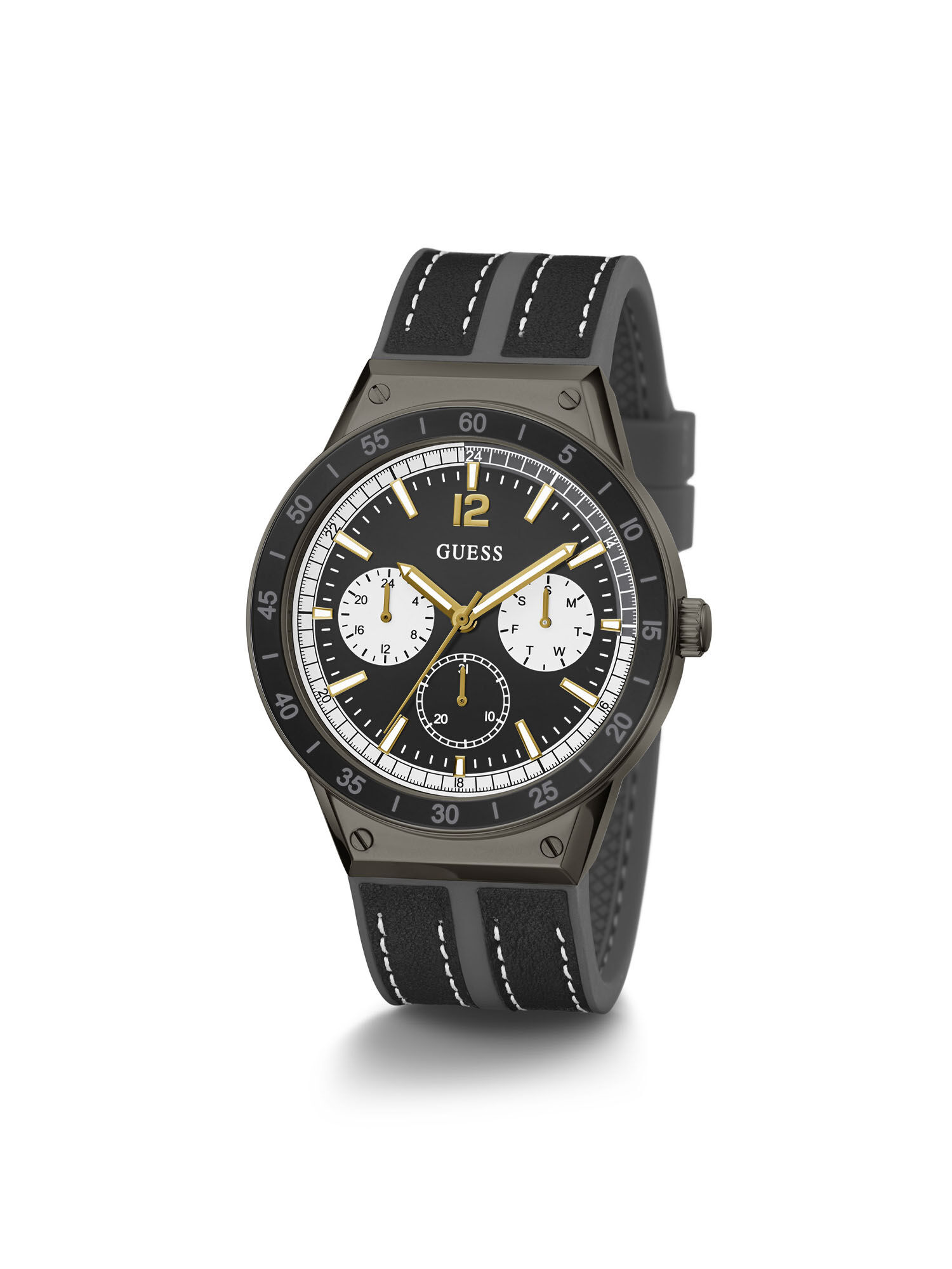 Shop GUESS Online Black Multifunction Watch