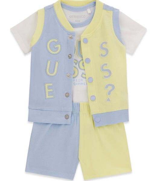 SET VEST+SS BODY+SHORTS