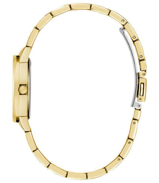 Ladies Yellow Gold Tone Round Analog Watch