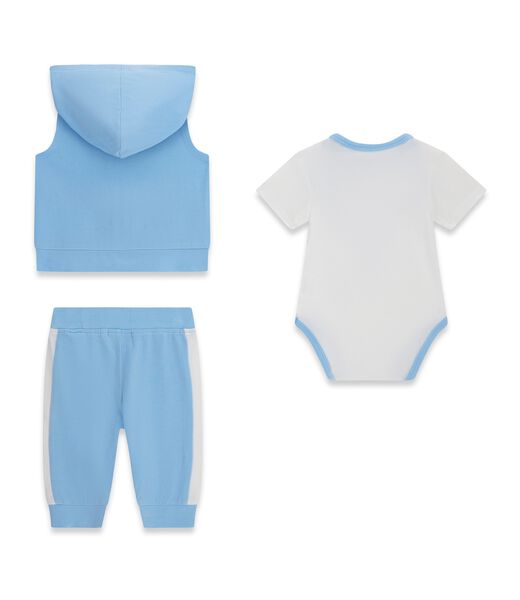 SET HOODED VEST+SS BODY+PANTS