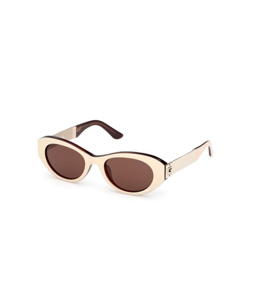 Oval plastic sunglasses