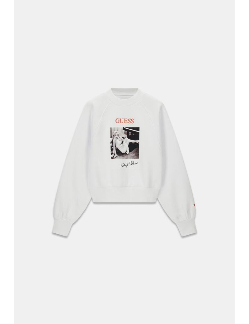guess marylin printed sweatshirt