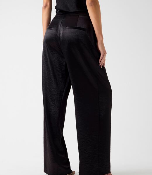 Satin wide leg pant
