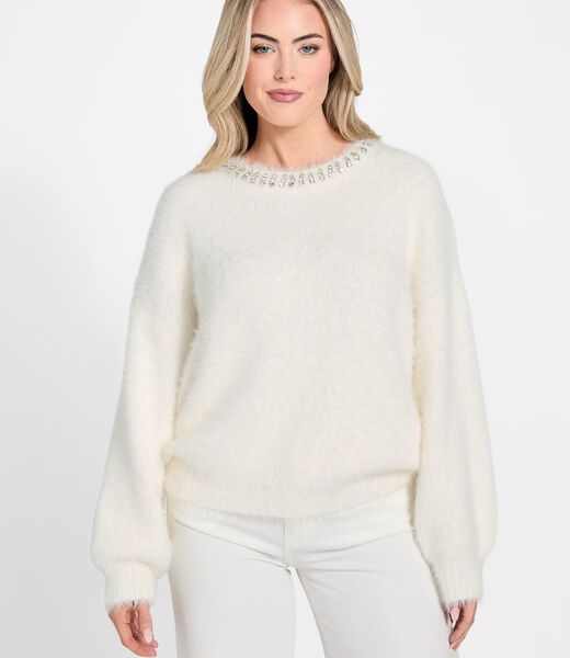 Fuzzy knit sweater