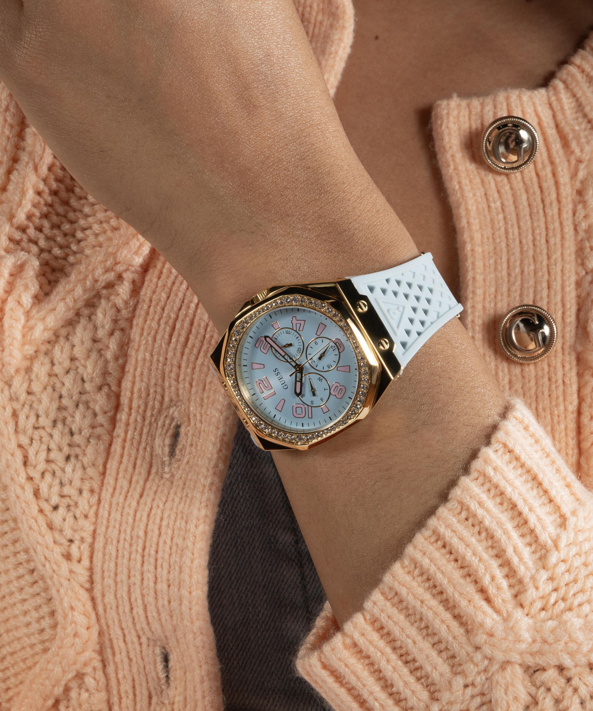 Blue Quartz Analog Silicone Watch