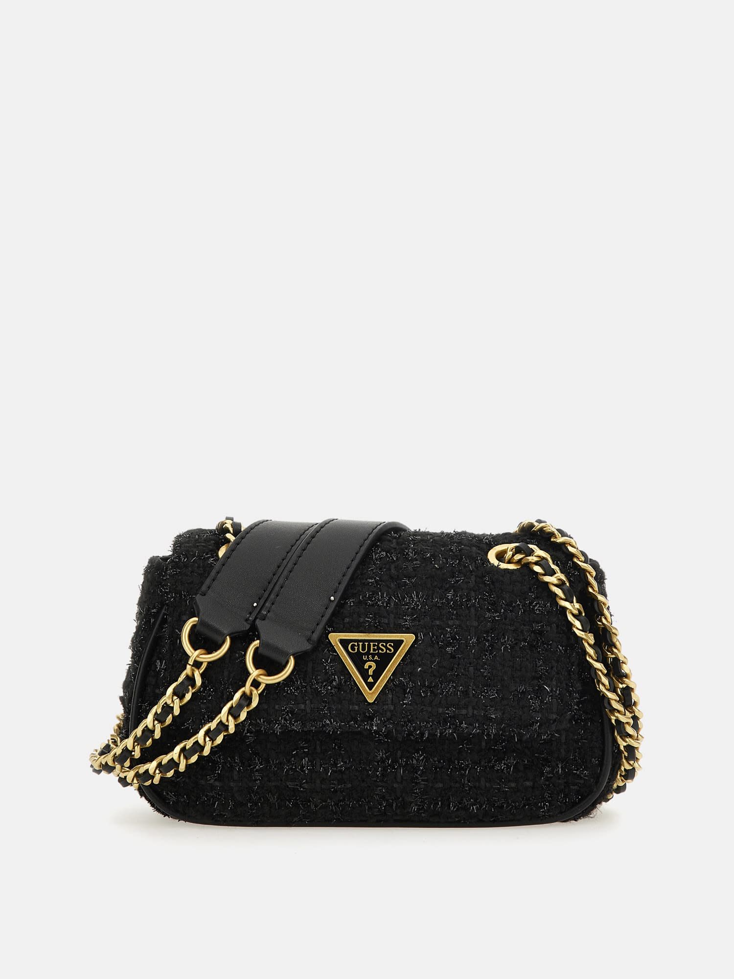 Shop GUESS Online Giully tweed mini crossbody