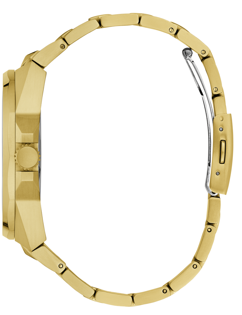 Mens Gold Tone Multi-function Watch