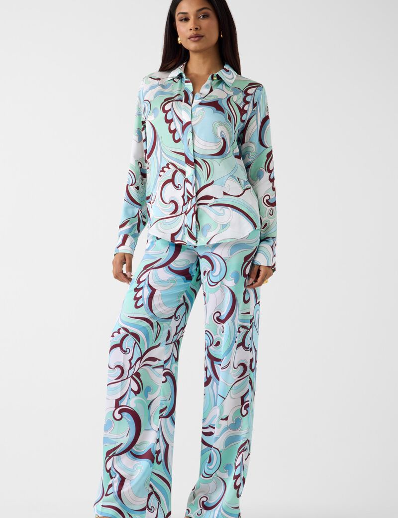 guess marciano printed shirt