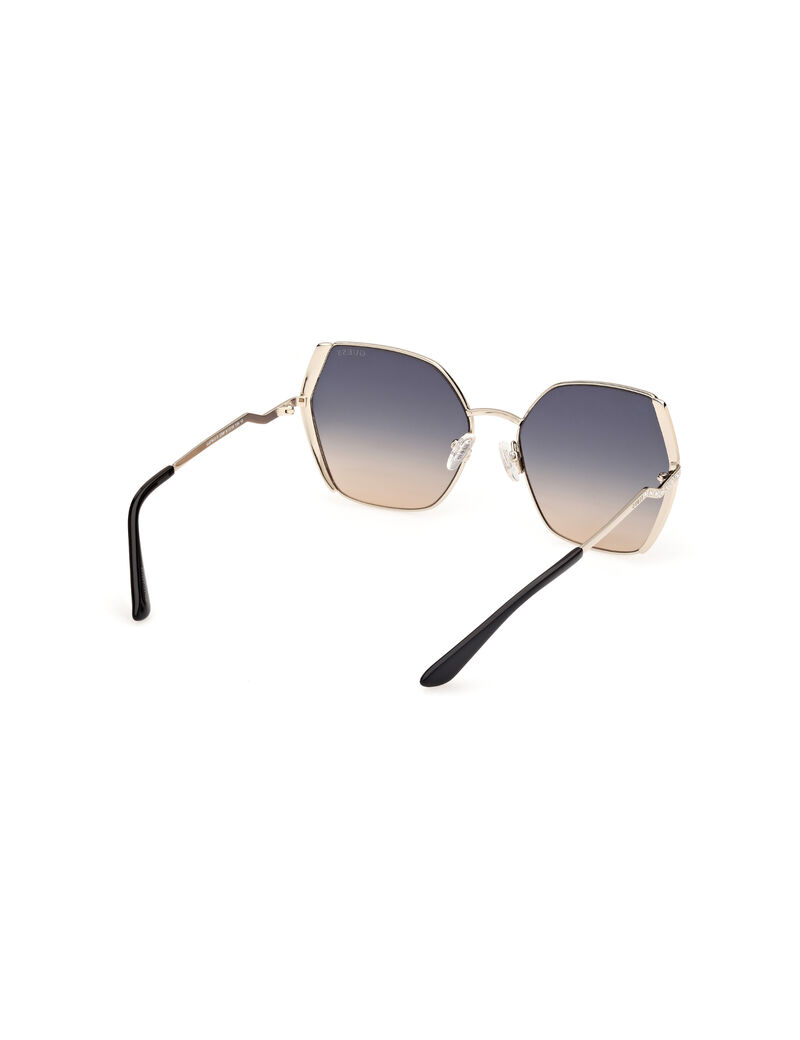 METAL SUN GLASSES F GOLDOTHER GRADIENT BLUE-GOLDEN