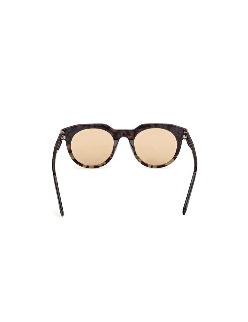 Round brown sunglasses