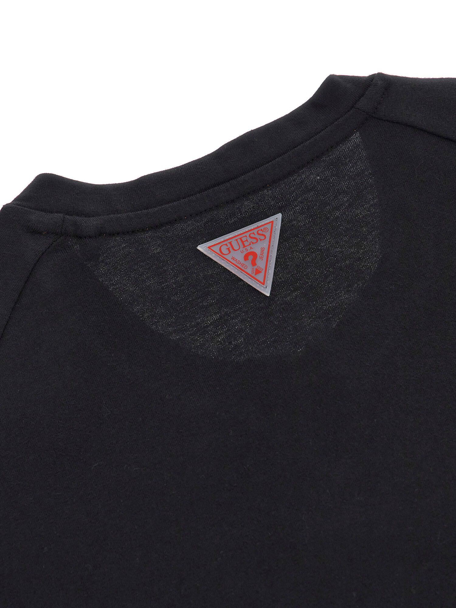 Guess embossed logo sweatshirt best sale