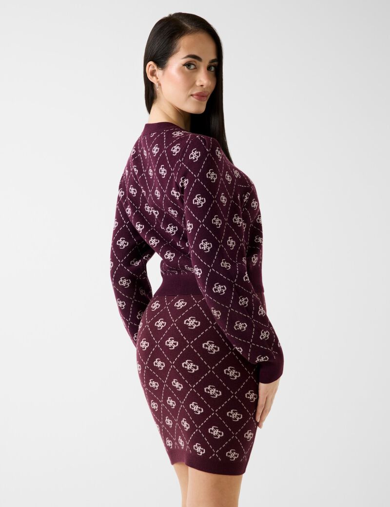 كارديجان من مزيج الصوف بشعار 4G