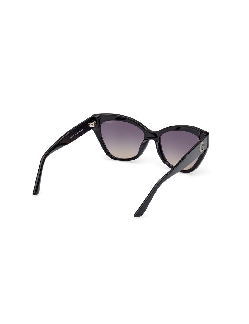 Square black gradient smoke sunglasses