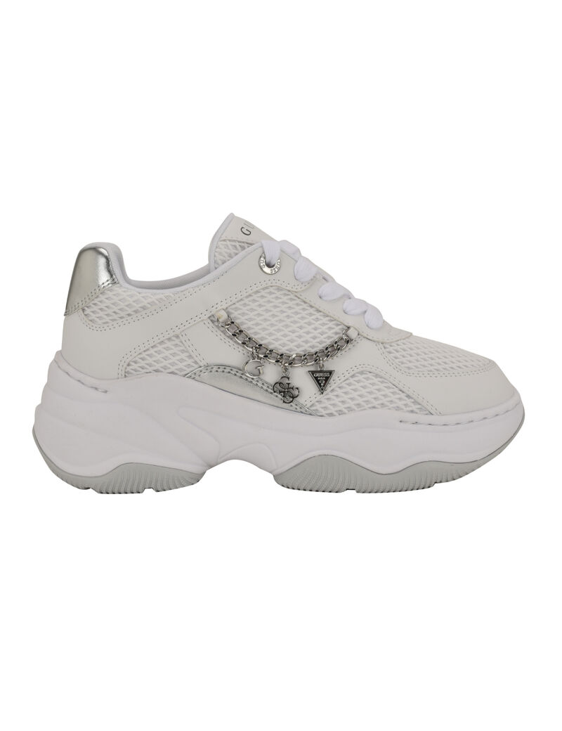 Harpaa Lace Up Chain Link Charm Platform Sneaker