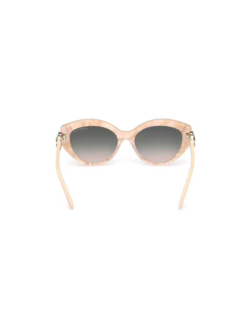 Cat-eye plastic sunglasses