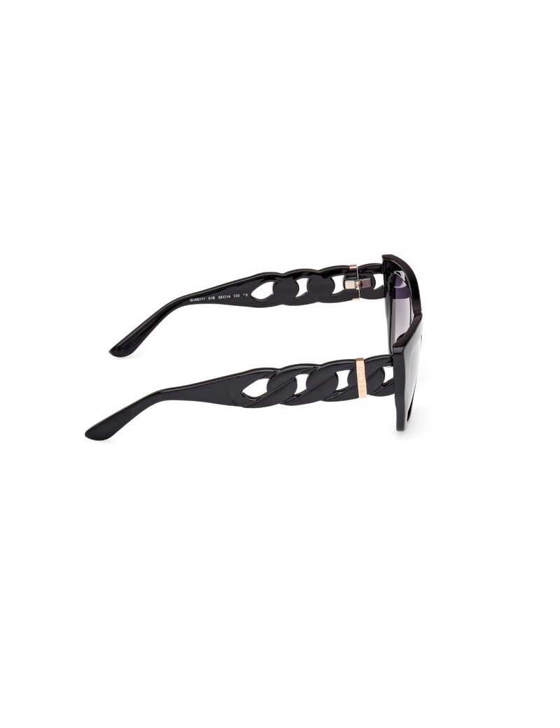 Geometric plastic sunglasses