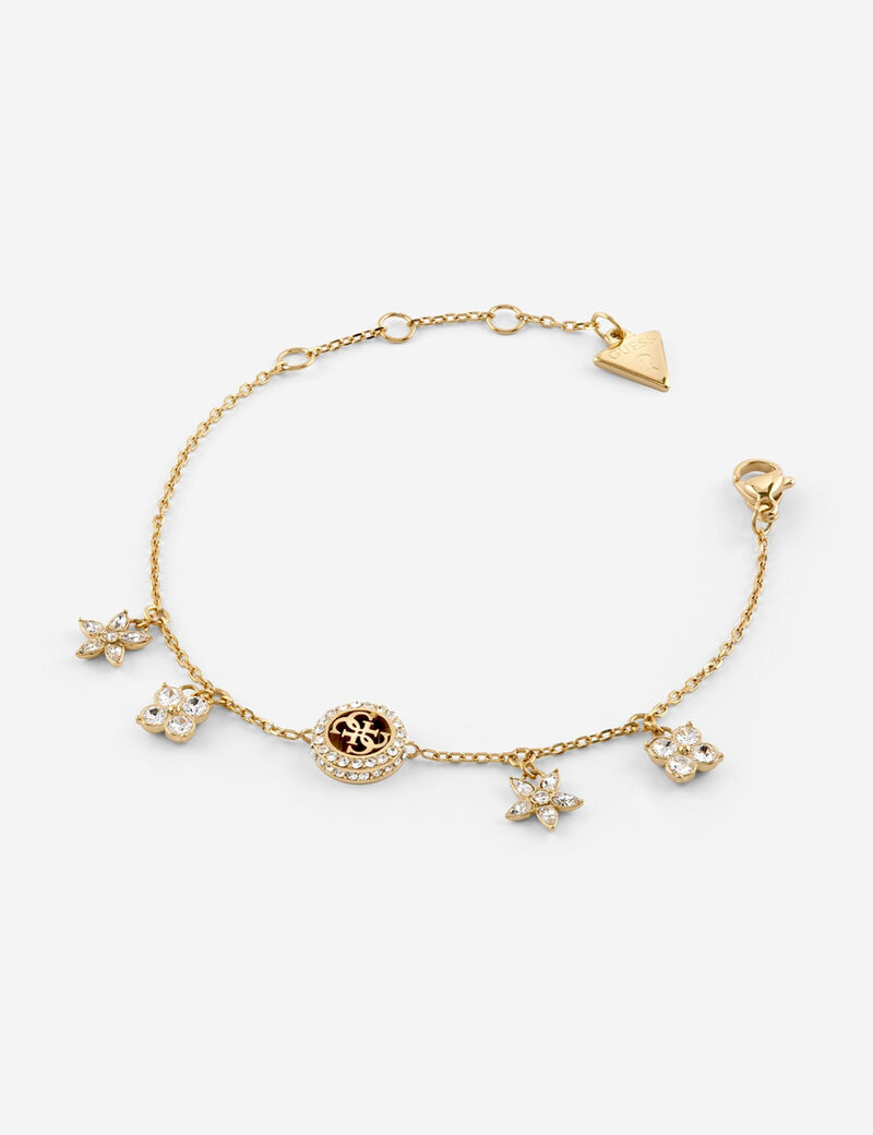 Flower charms bracelet
