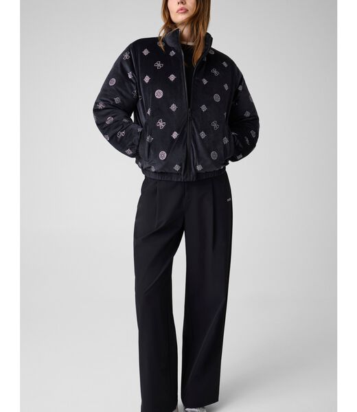 جيس amalia allover peony puffer jacket