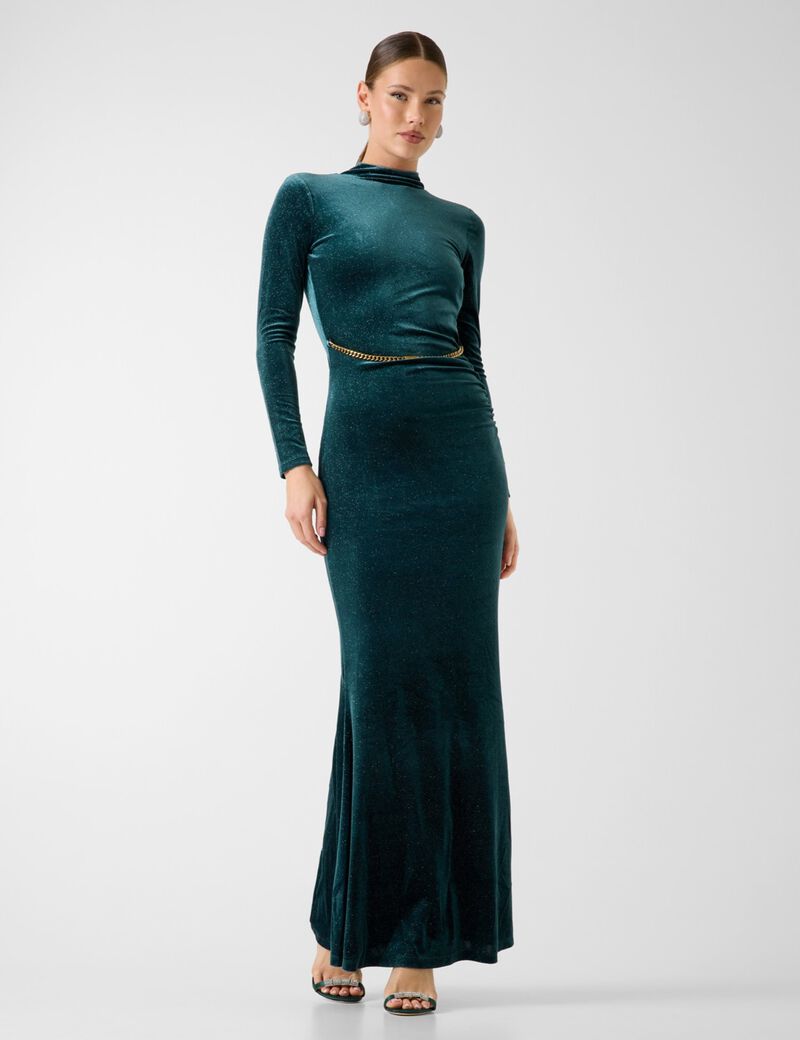 Marciano velvet long dress