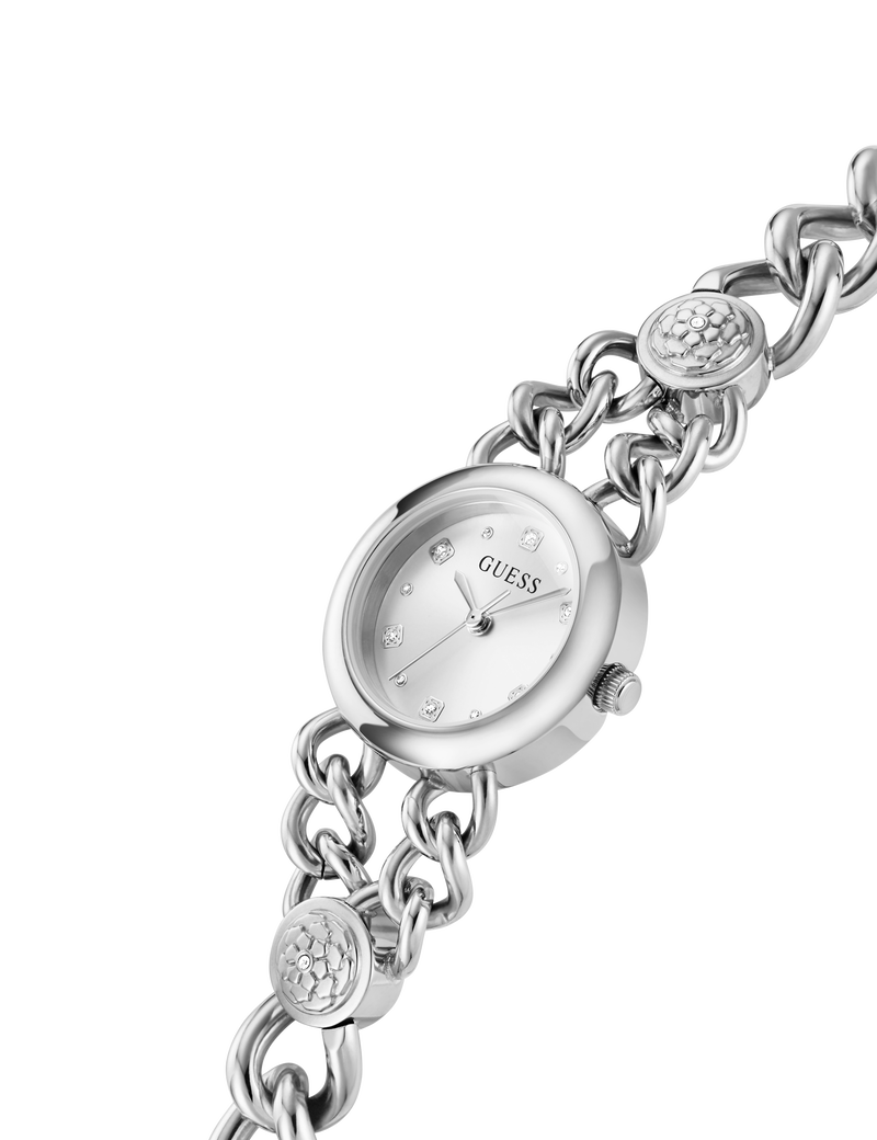 Ladies Silver Tone Analog Watch