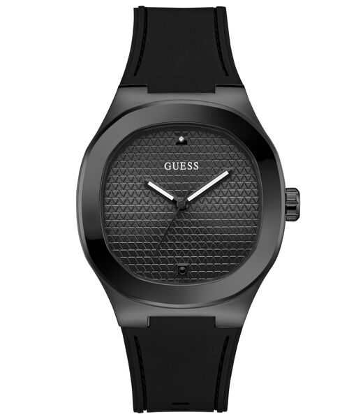 Mens Black/Gunmetal/Grey Square Analog Watch
