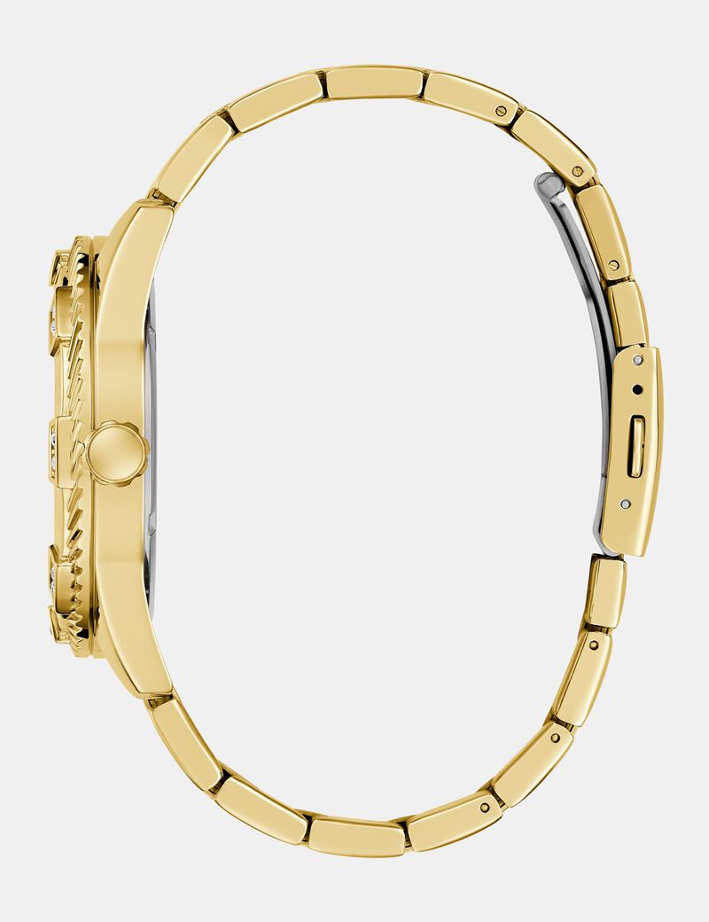 Mens Gold Tone Analog Watch