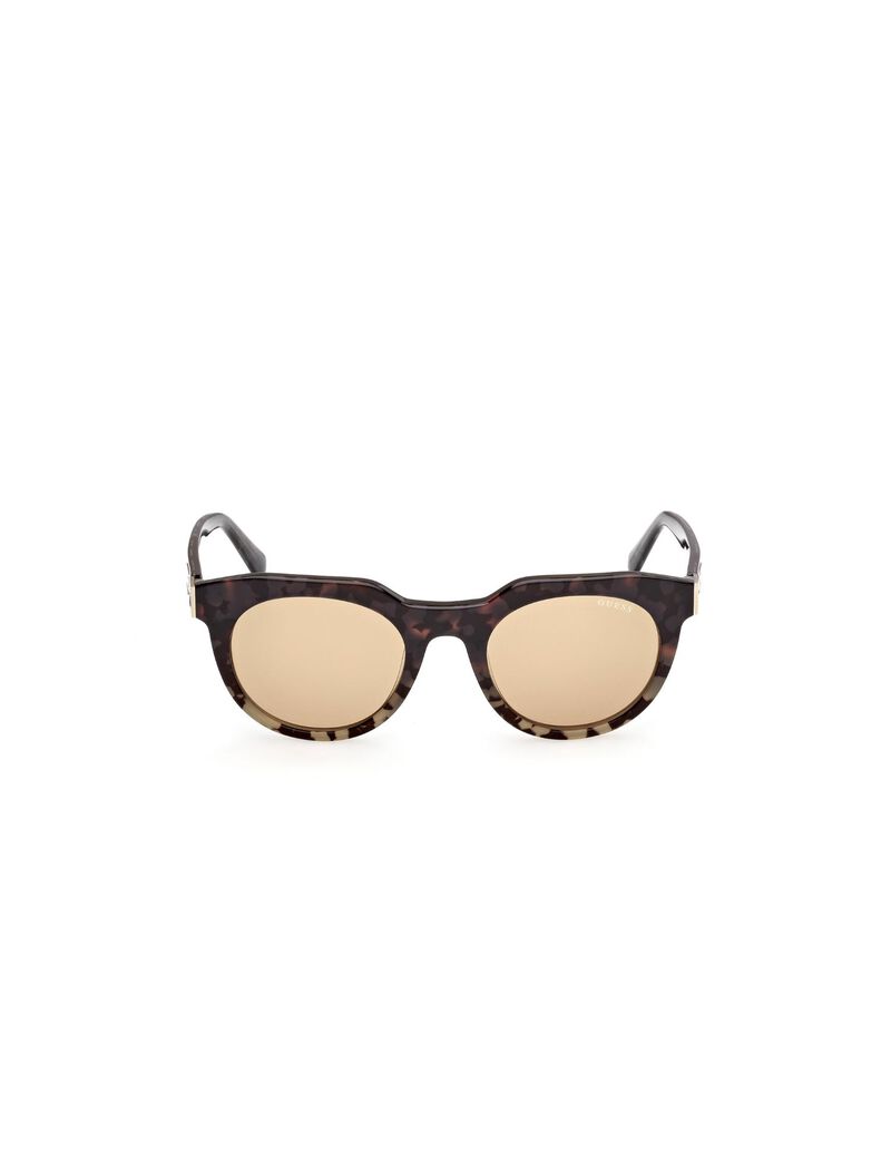 Round brown sunglasses